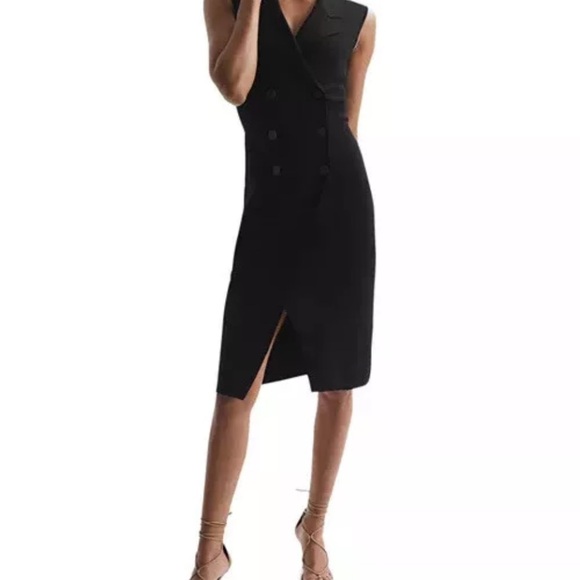 Reiss Dresses & Skirts - Reiss Womens Milena Knit Tuxedo Dress Sleeveless NWT
